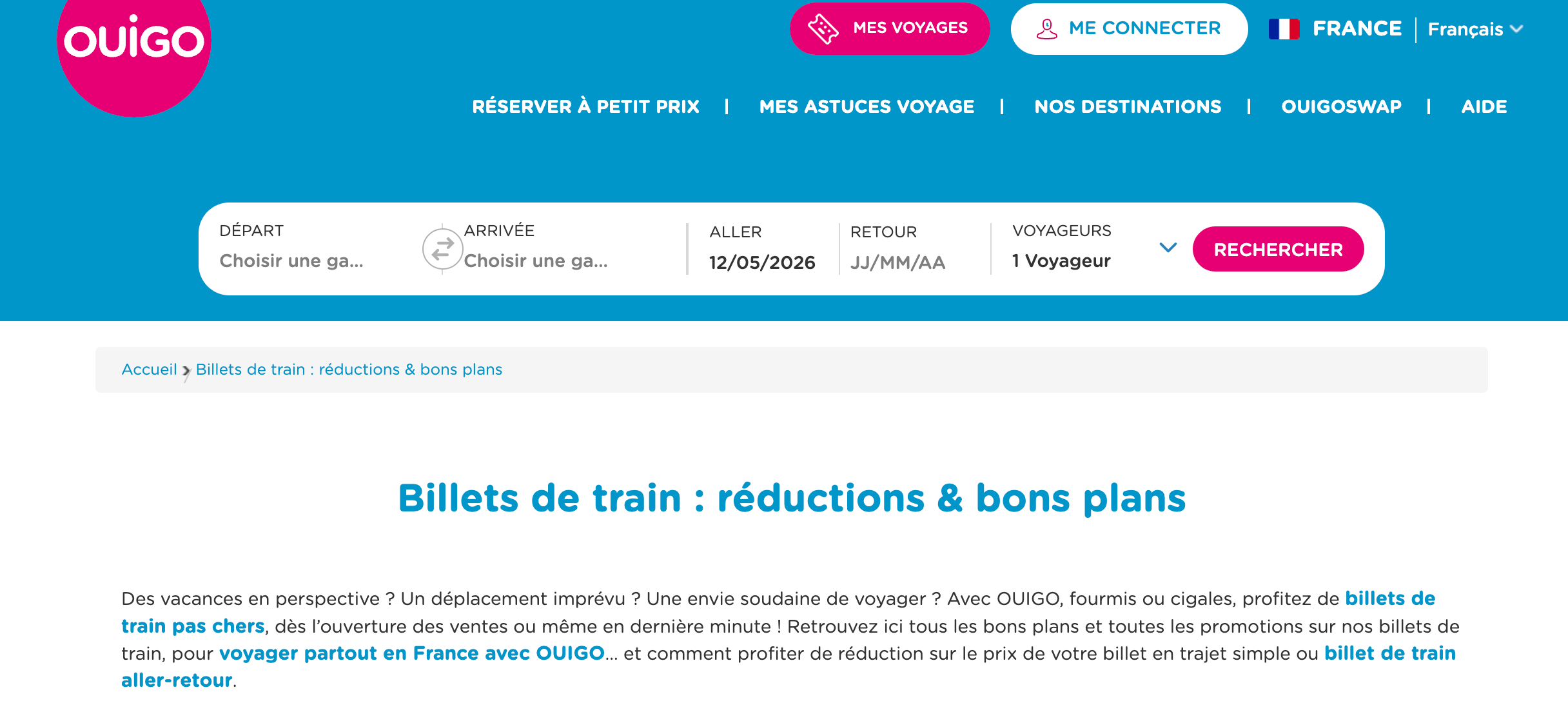 code promo sncf ouigo bons plans